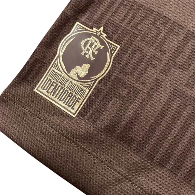 Camisa Flamengo Identidade 24/25 Masculina- Marrom 4