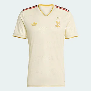 Camisa Flamengo III 25/26 Torcedor Adidas Masculina - Off White