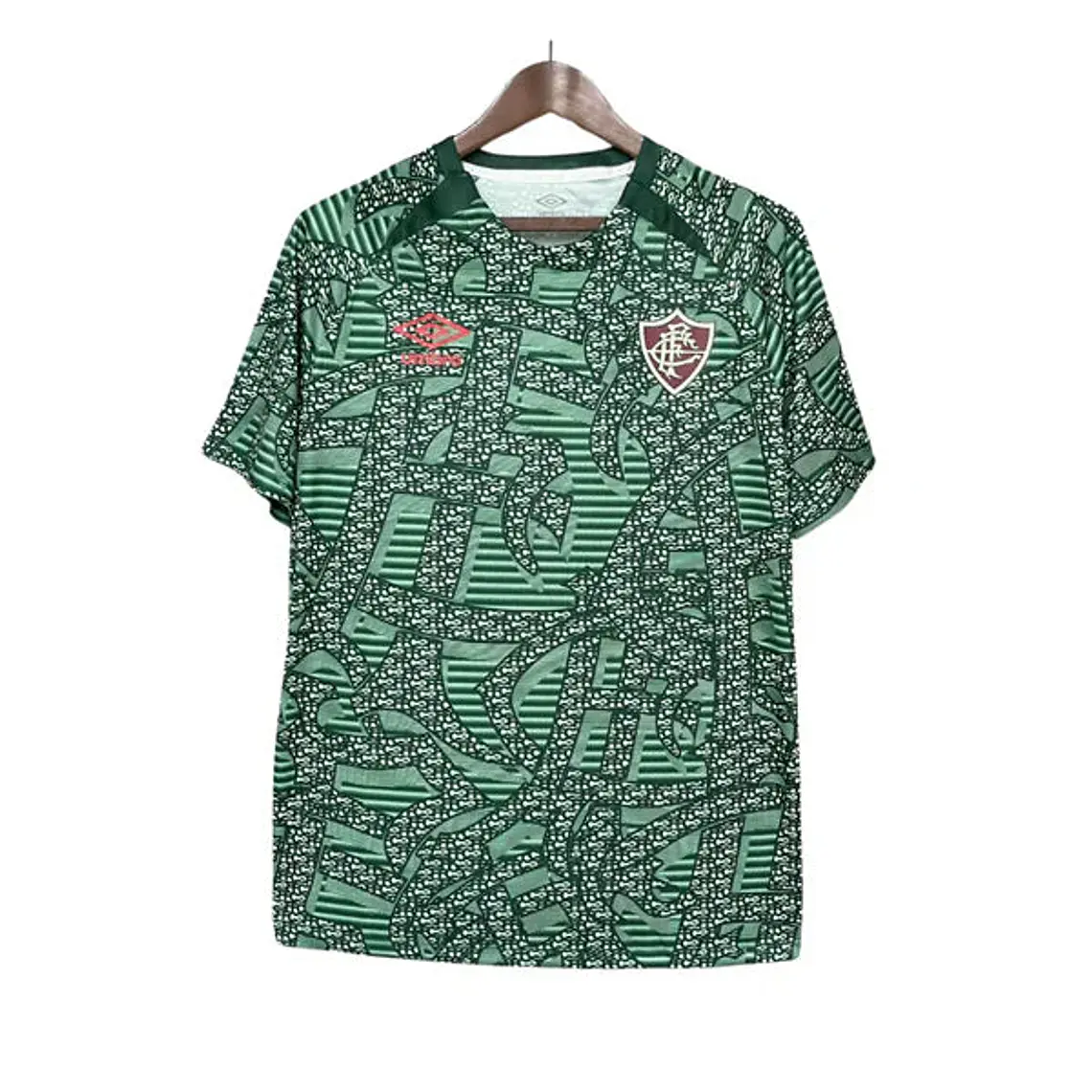 Camisa Fluminense verde pré-jogo 24/25 Torcedor Umbro Masculina - Verde 1
