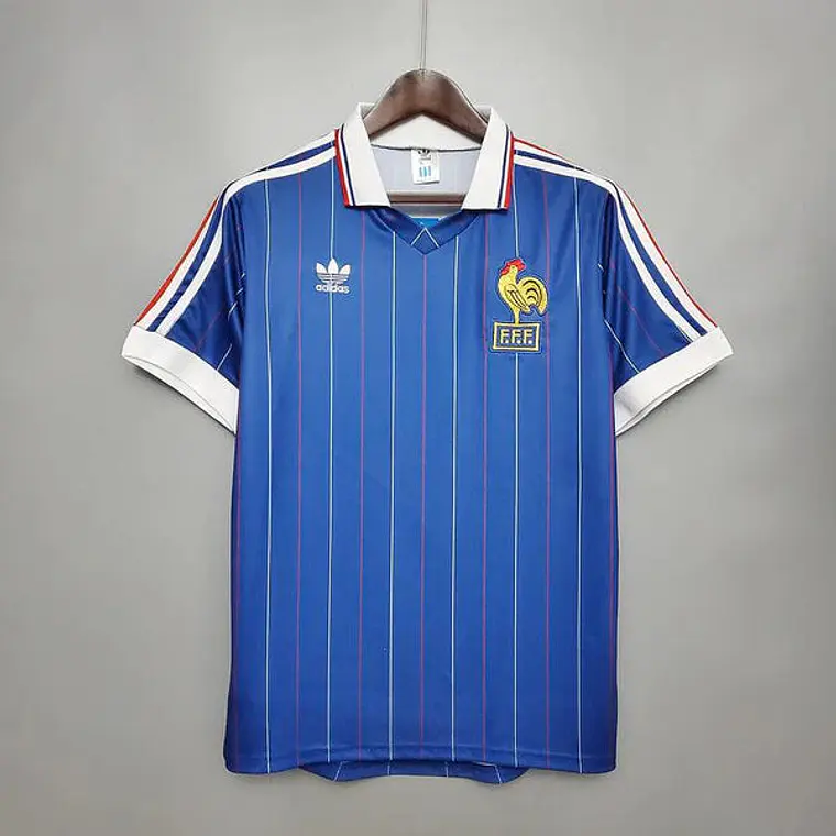 Camisa França Retrô 1982 Azul - Adidas 1
