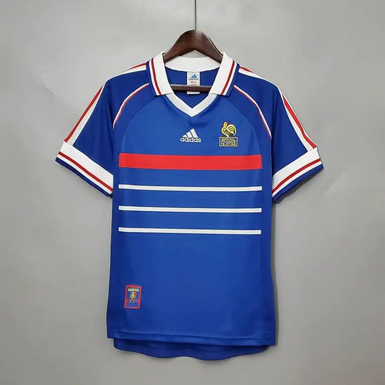 Camisa França Retrô 1998 Azul - Adidas 1