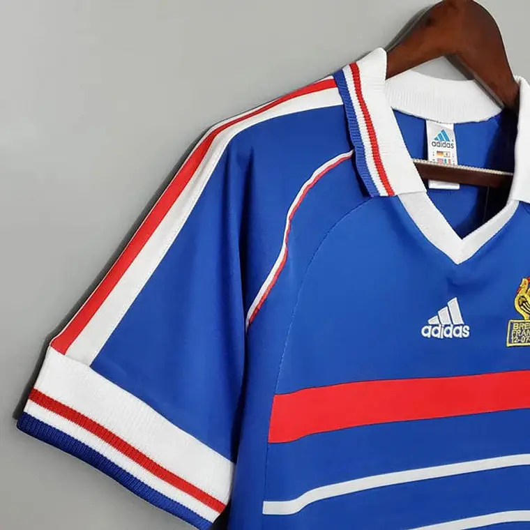 Camisa França Retrô 1998 Azul - Adidas 4
