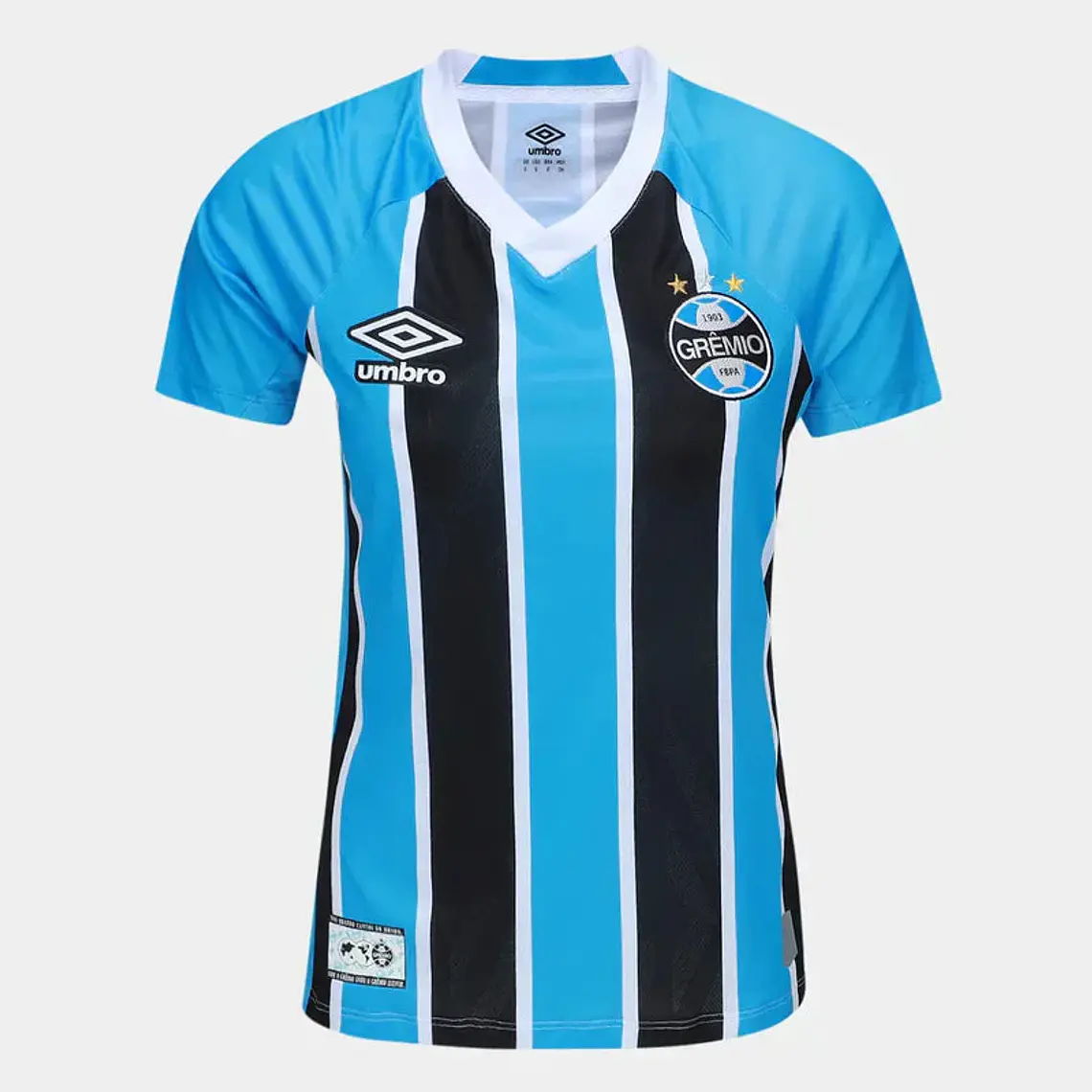 Camisa Grêmio I 25/26 Torcedor Umbro Feminina - Azul+Preto 1