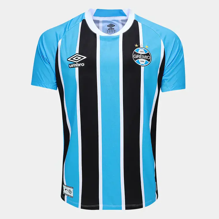 Camisa Grêmio I 25/26 Torcedor Umbro Masculina - Azul+Preto 1