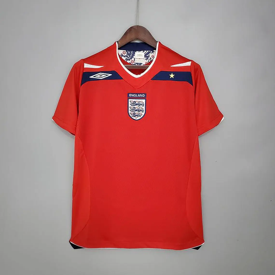 Camisa Inglaterra Retrô 2008/2009 Vermelha - Umbro 1