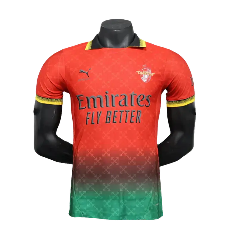 Camisa AC Milan 25/26 Edição Comemorativa - Vermelho - Versão Jogador 1