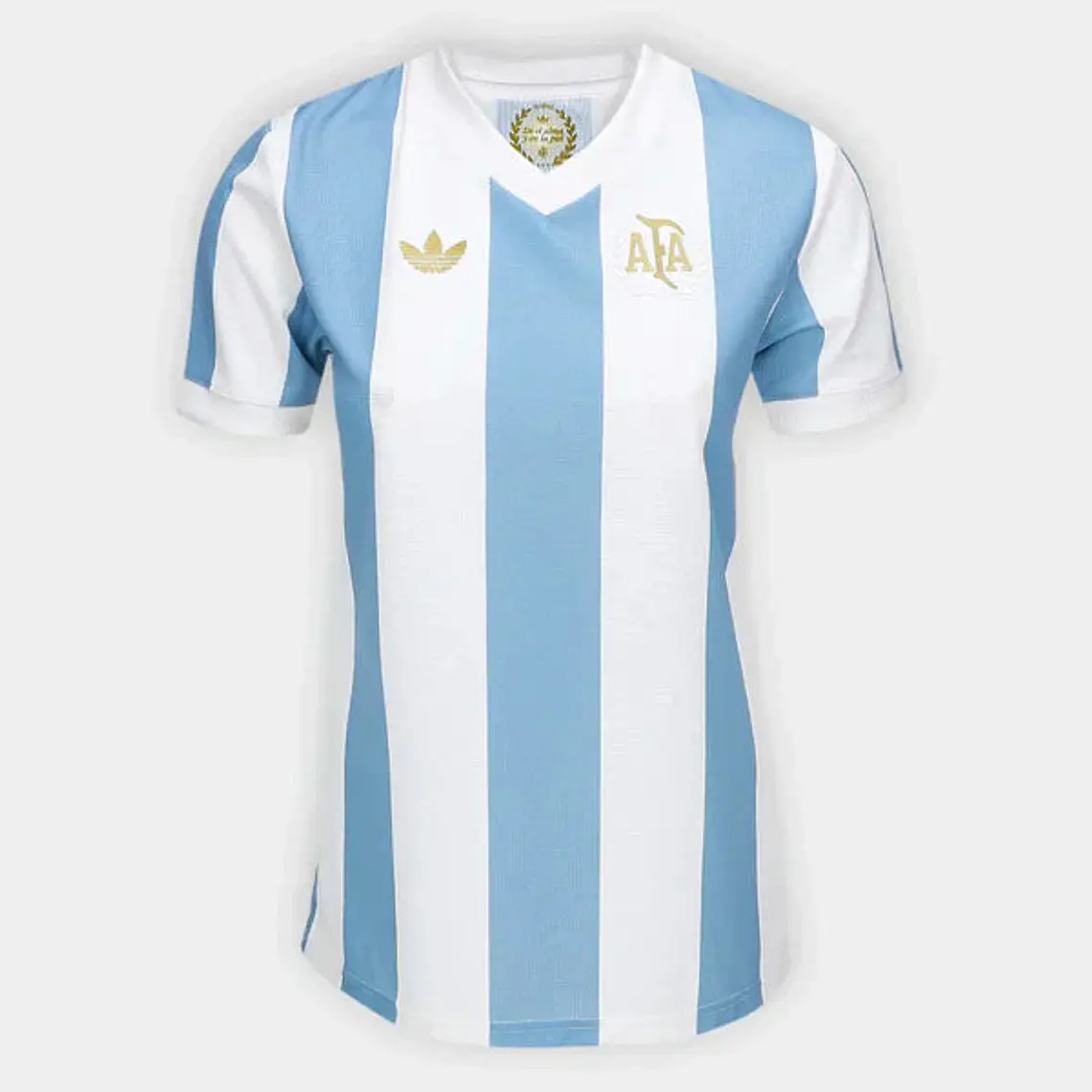 Camisa Argentina 25/26 Comemorativa 1974 Adidas Feminina - Azul+Branco 1