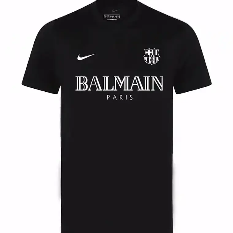 Camisa Barcelona x Balmain Masculina Torcedor 24/25 - Preta 1