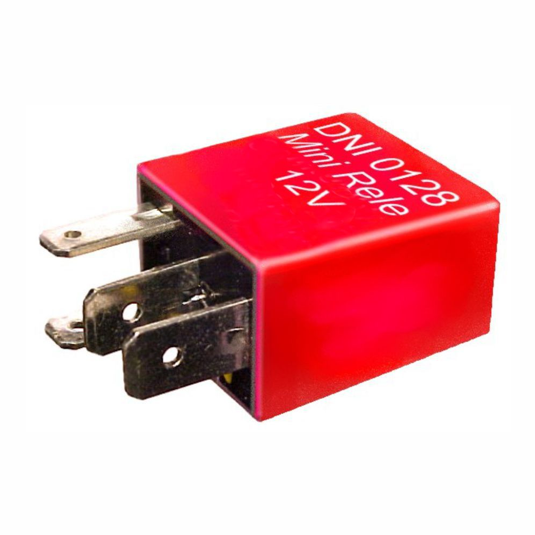 Relé mini, 12v 40 amp, 4 terminales (2 de 4,5 mm y 2 de 6mm) 1