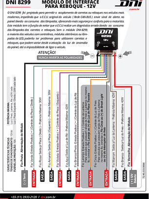 Modulo interfaz Can bus para luces de carros y remolques