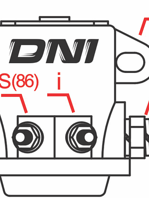 Relay solenoide de partida 12V Ford / VW / Delco