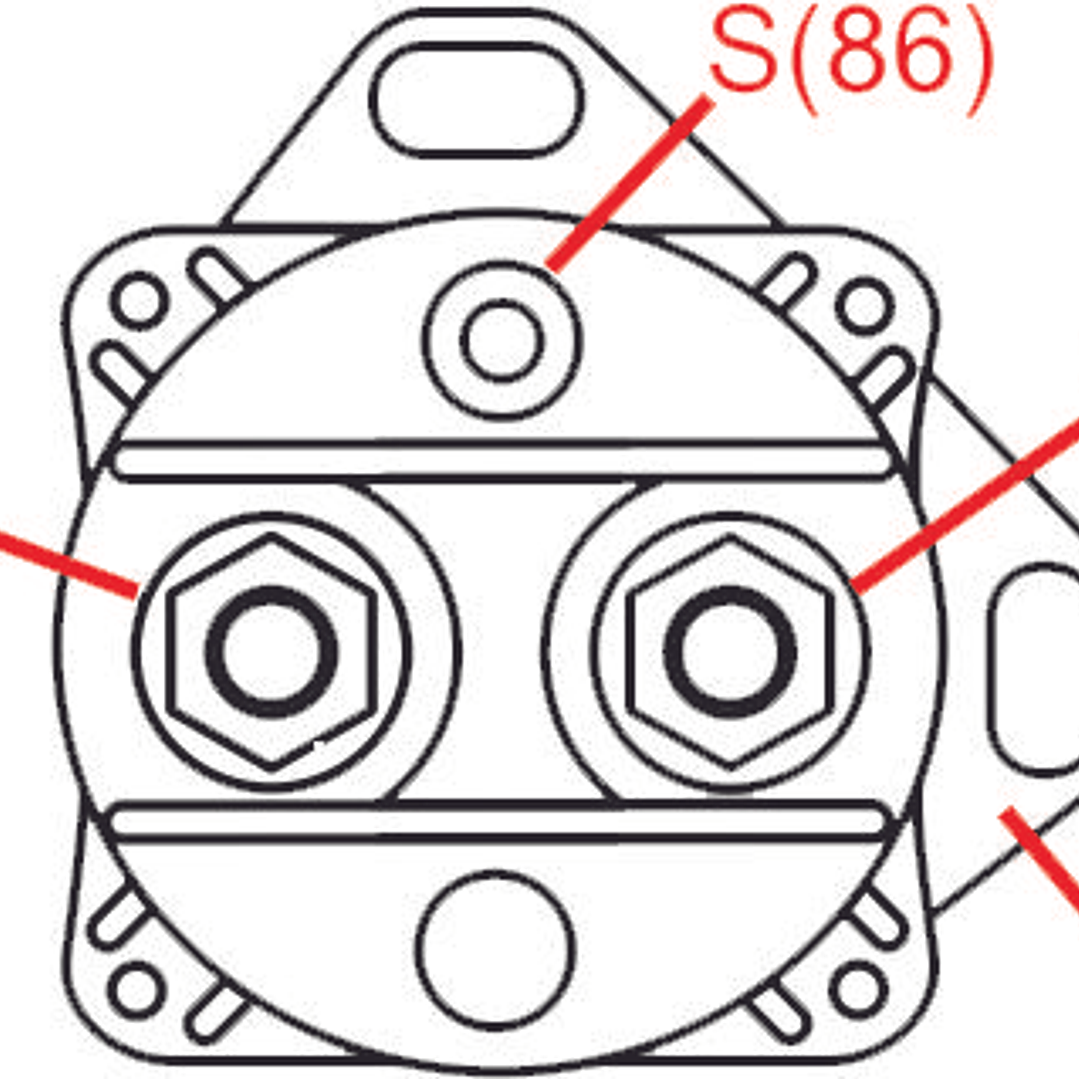 Relay solenoide de partida Ford 12V 2