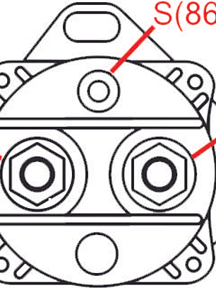 Relay solenoide de partida Ford 12V
