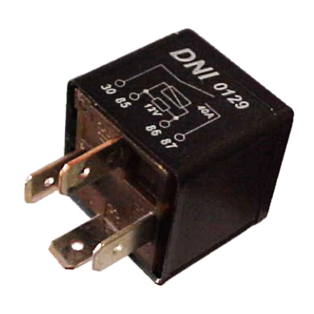 Relé aux universal 12v 40 amp, 4 terminales 1