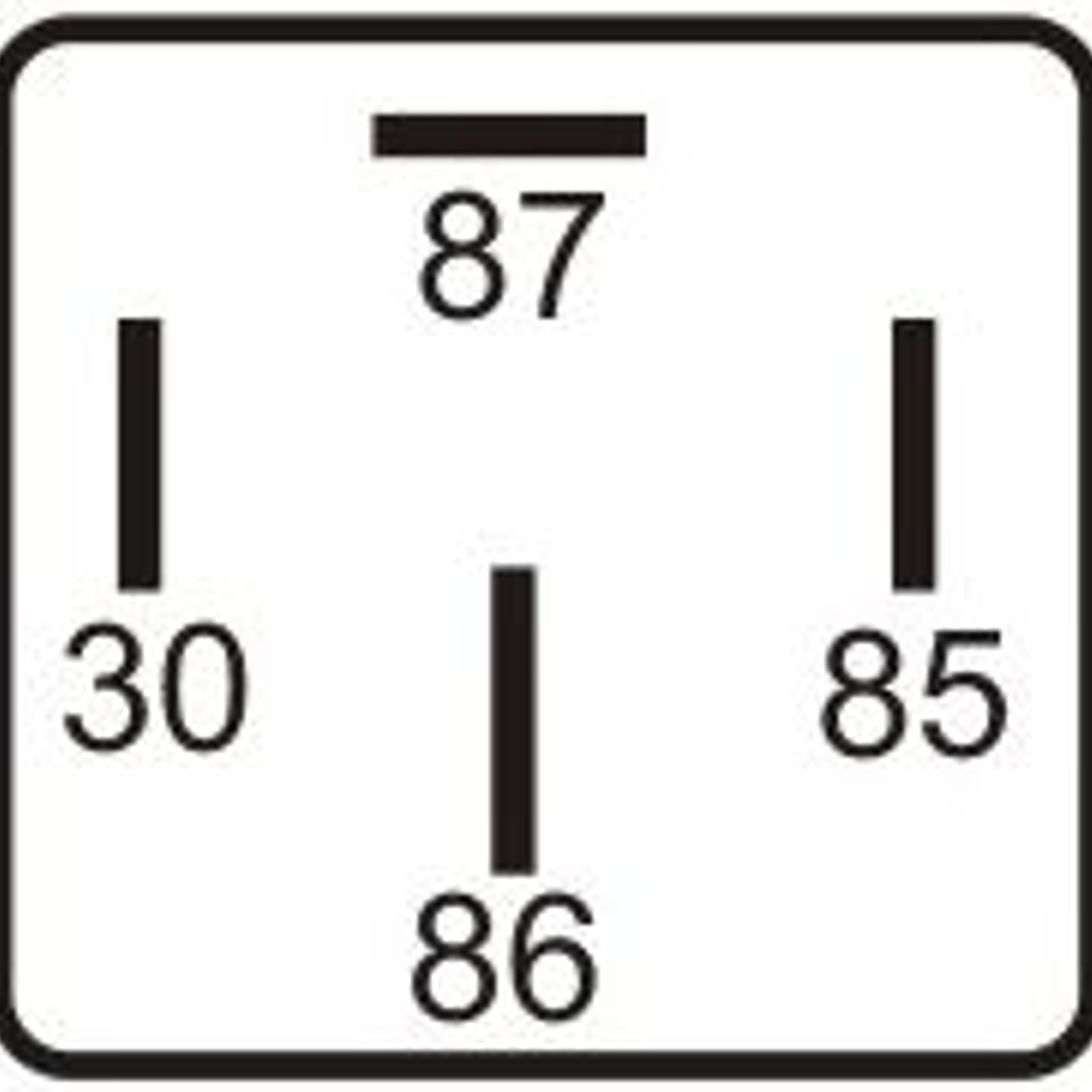 Relé aux 12v, 40 amp, 4 terminales invertidos 0101 2