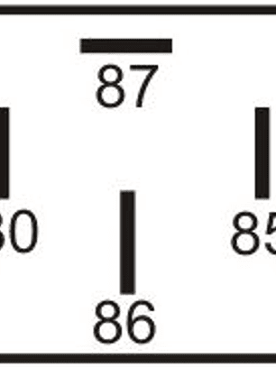 Relé aux 12v, 40 amp, 4 terminales invertidos 0101