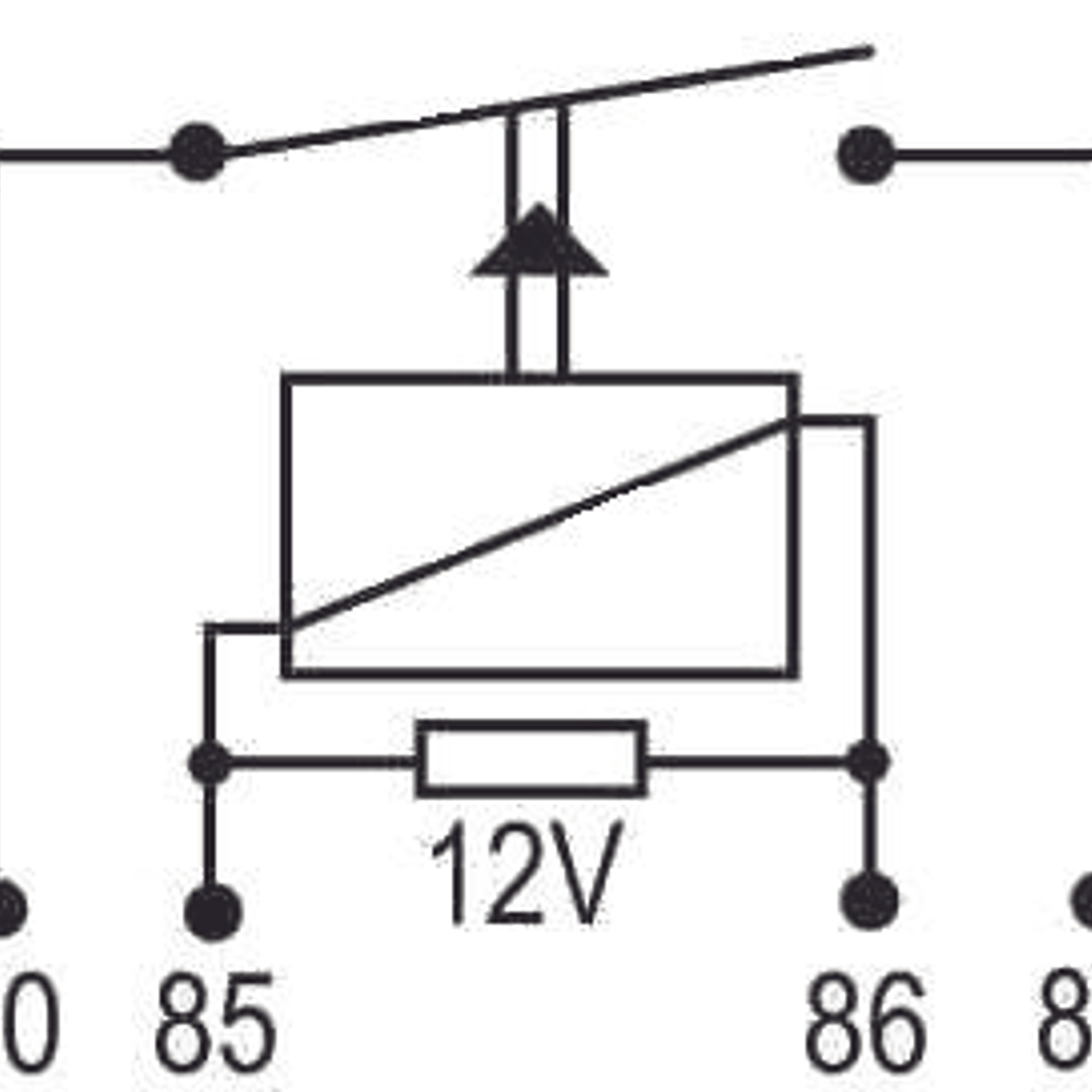 Micro Relé  aux 12v, 4 terminales tipo aguja  8124 2