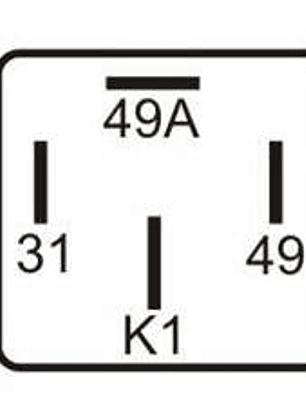 Relé intermitente 12V, 4 terminales  0831