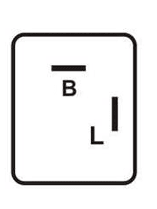 Relé intermitente 12V 24W, 2 terminales  1101