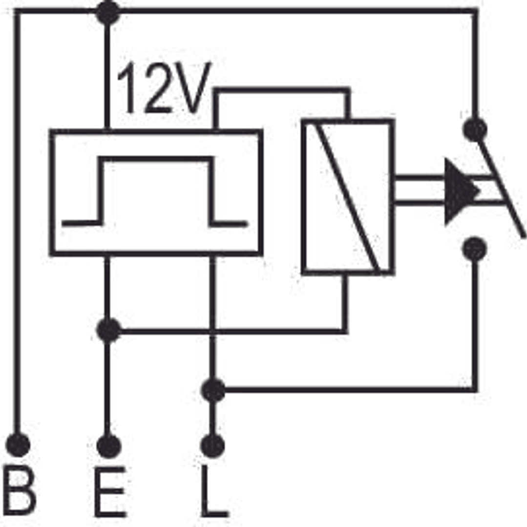 Relé intermitente 12V, 3 terminales Hyundai / Kia  1127 3