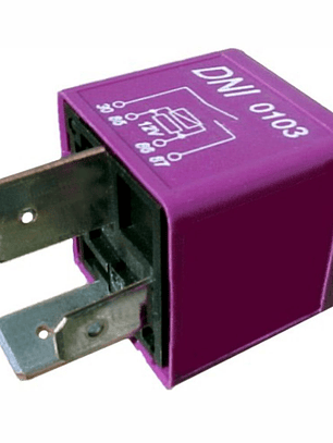 Relé 12V 40A, 4 terminales (2 de 9,5mm) con resistencia GM / VW   0103