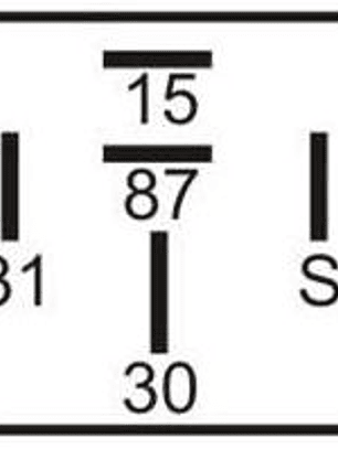 Relé Temporizador de Farol 20 segundos 30A 12V, 5 terminales  0411