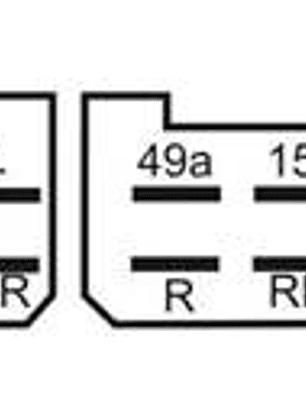 Relé intermitente 12V, 10 terminales con soporte mercedes benz  0830