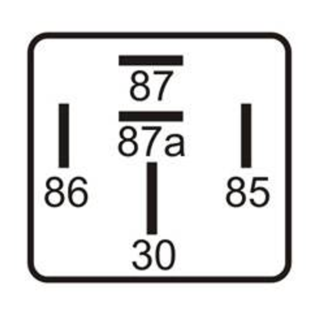 Relé 24v 40-30 amp, 5 terminales  0215 2