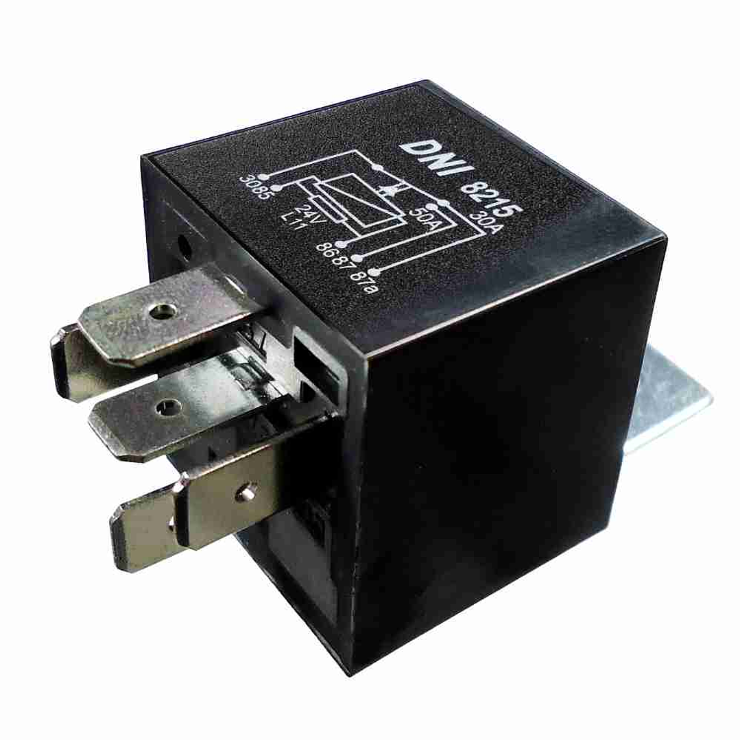 Relé Auxiliar Reversor Universal 50/30A 24V 5 terminales  8215 1