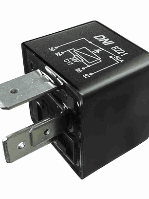Relé Auxiliar Universal 80A – 24V, 4 terminales 2 largos (9,5mm)   8221