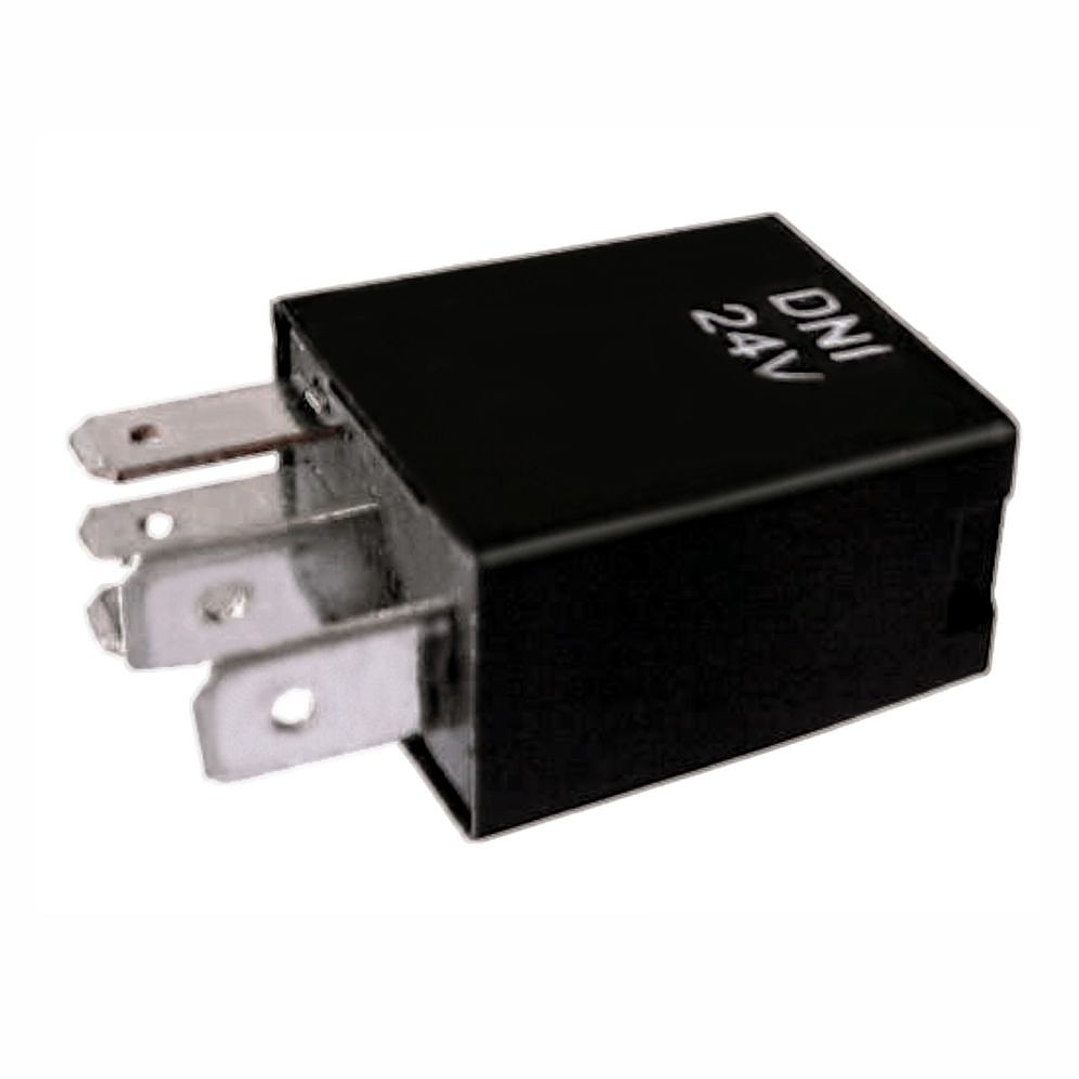 Míni Relé Auxiliar Reversor 30/20A 24V, 5 terminales (2x6,3mm y 3x4,8mm)  8204 1