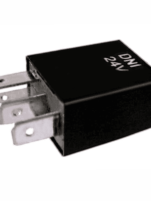 Míni Relé Auxiliar Reversor 30/20A 24V, 5 terminales (2x6,3mm y 3x4,8mm)  8204