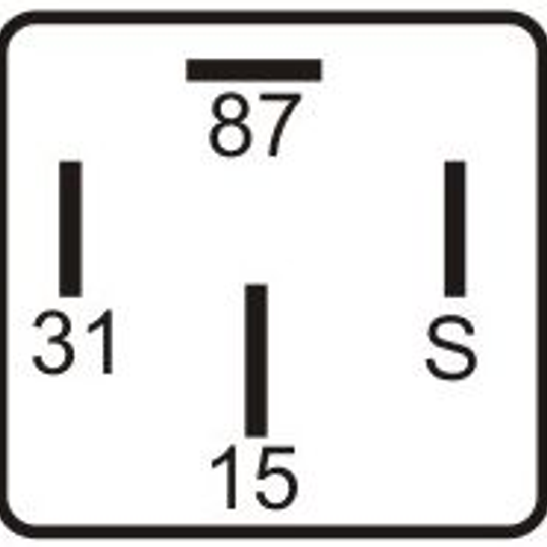 Relé de Parada Solicitada 24V, 4 terminales  0312 2