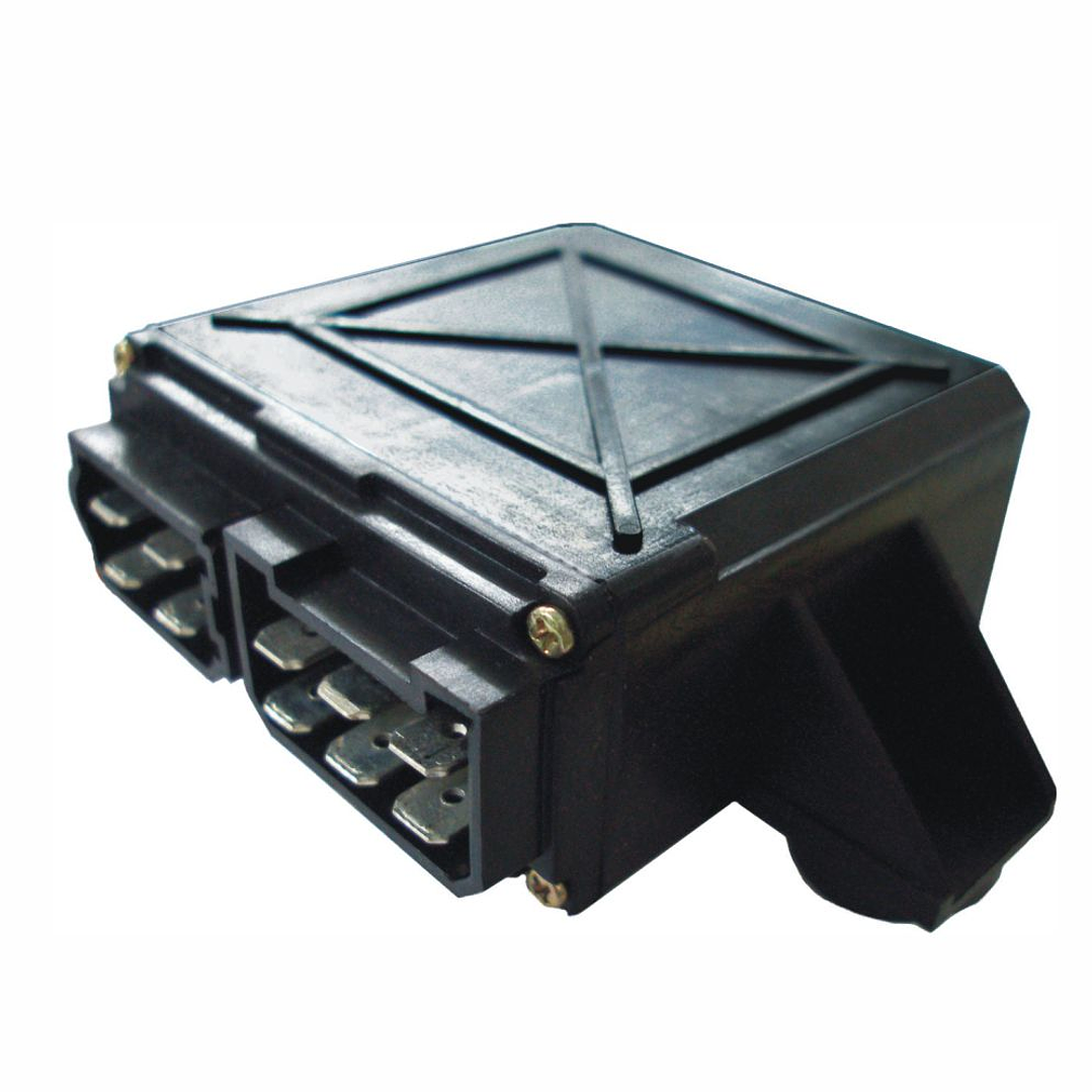 Relé intermitente 24V, 10 terminales con soporte  0820 1