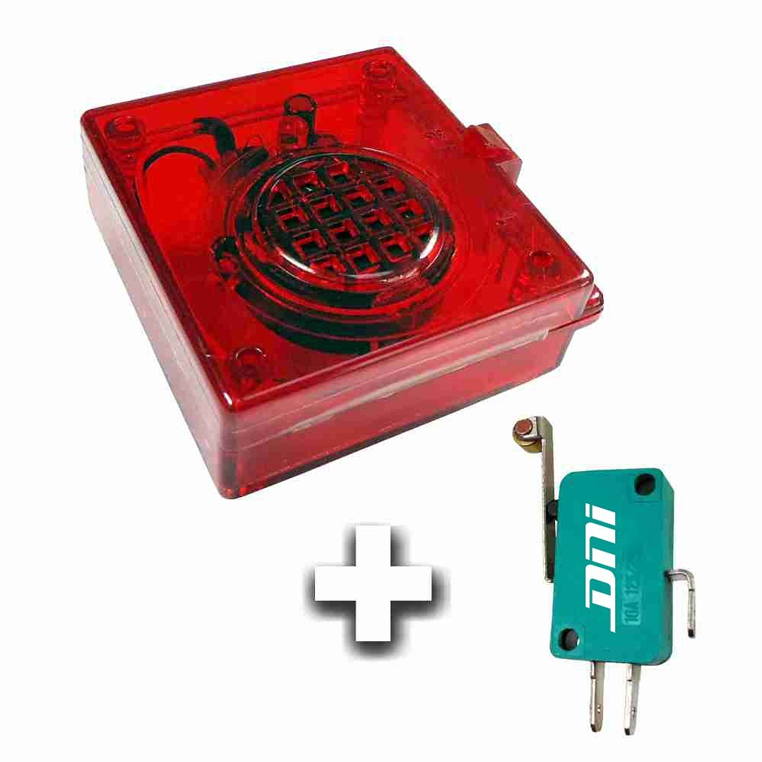 Alarma señalizadora sonora y visual para camiones volquetes bivolt   0526 1