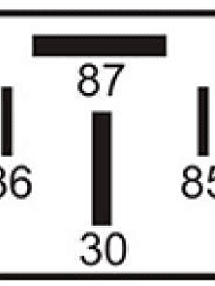 Relé universal con Soquete 12V 70A,  4 Terminales (2 largos 9,5 mm) 7522