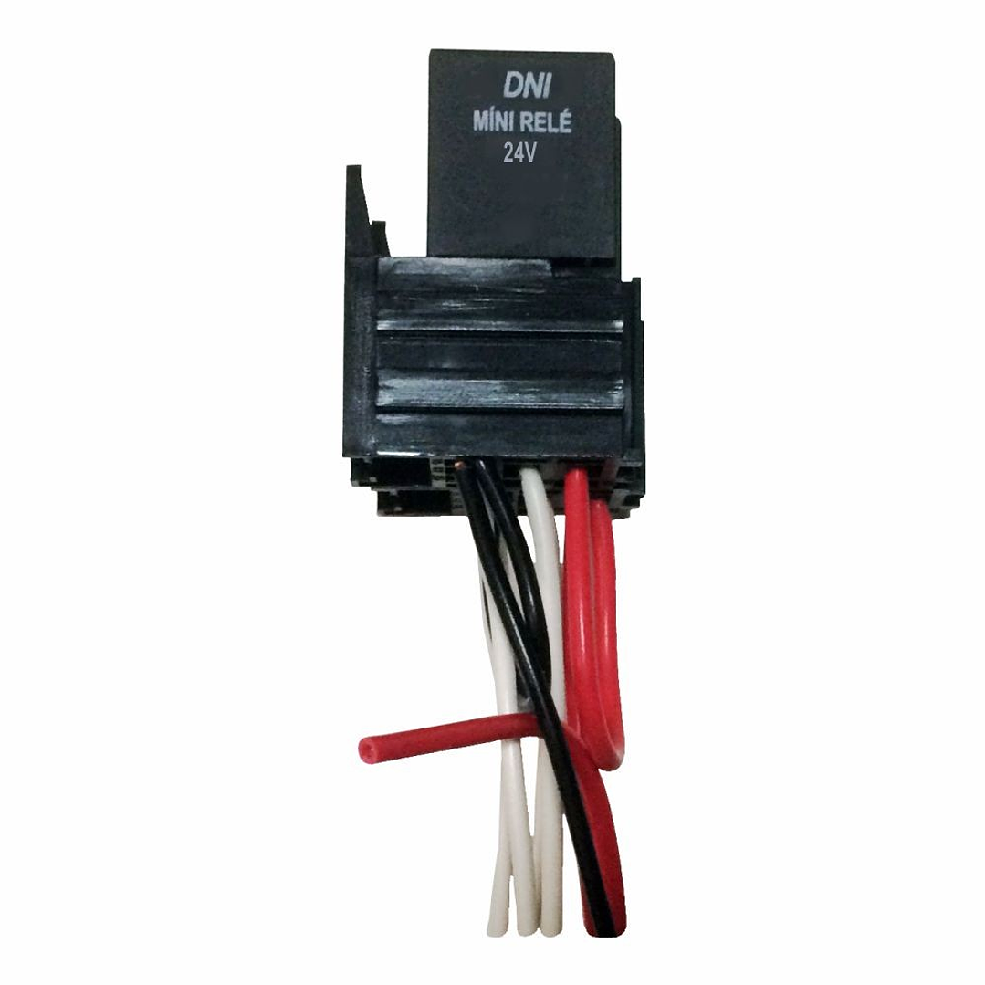 Mini relé universal con Soquete 24V 40/30A, 5 Terminales 7535 1