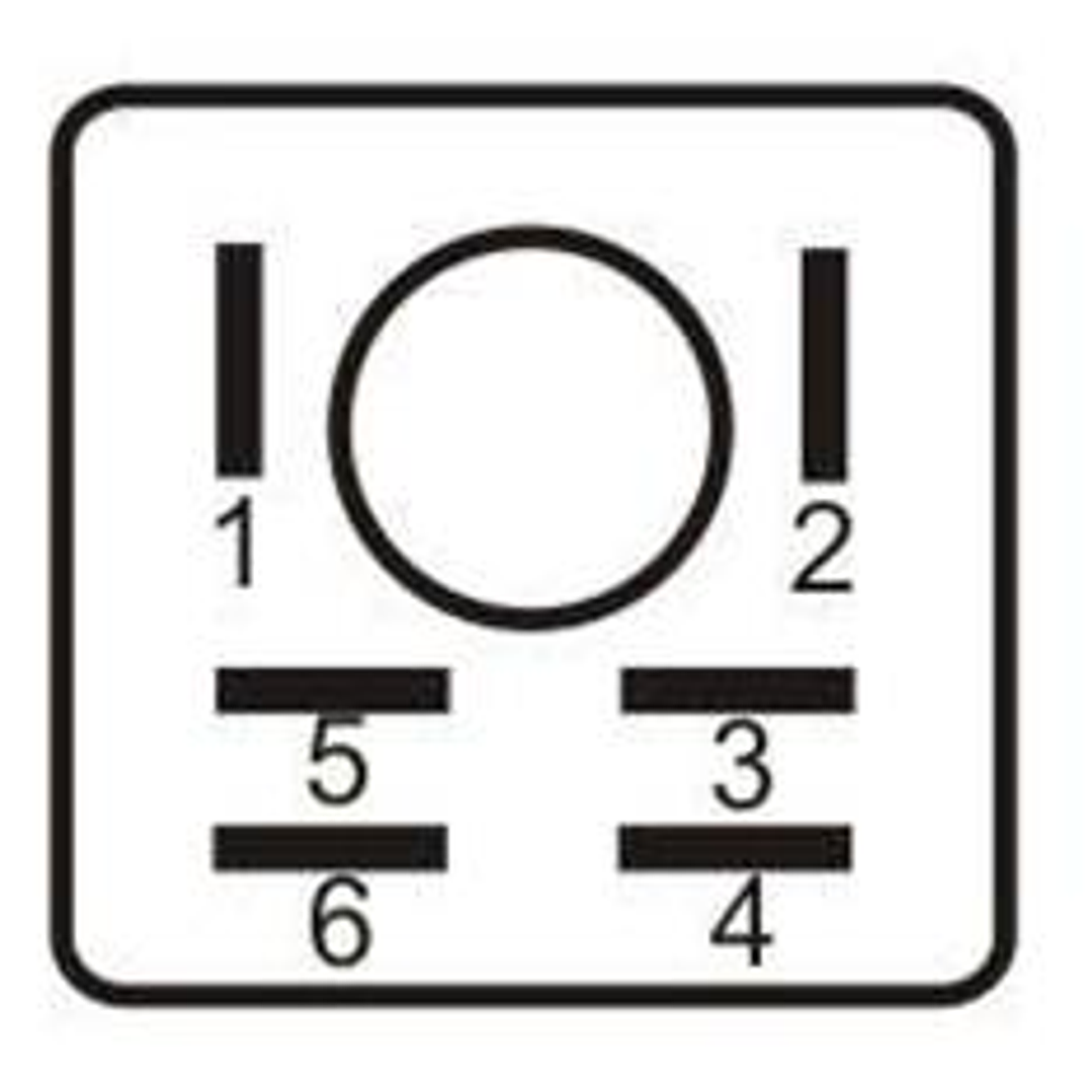 Relay aux universal 12V 2x25A, 6 Terminales. Nissan 8103 2