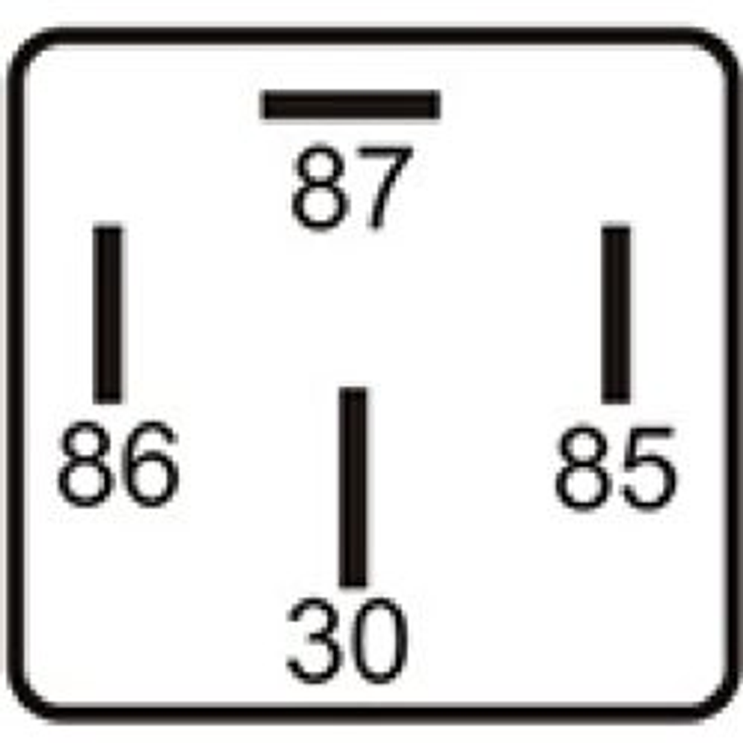 Relé aux universal con fusible integrado 12V 40A con soporte 8110 2