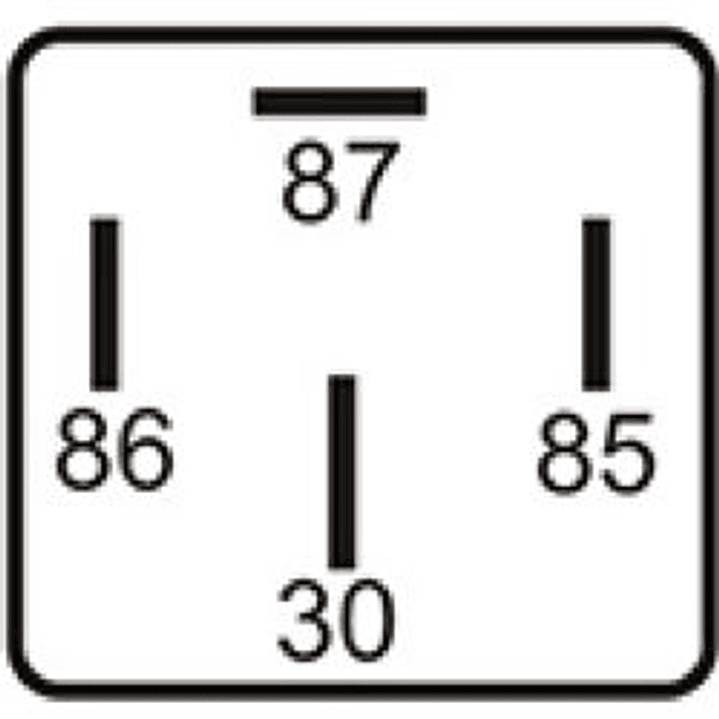 Relé aux universal con fusible integrado 12V 40A con soporte 8110 2