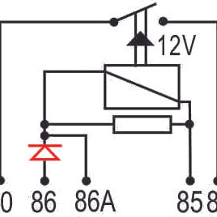 Relé de bomba de combustible 12V  VW  0332 2