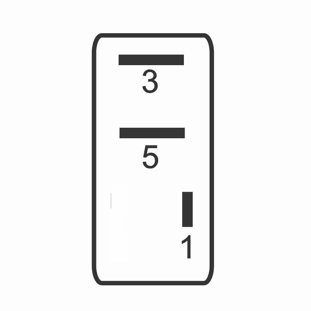 Mini relé aux 12V 20A, 3 terminales sin soporte Kia/Hyndai   8105 2