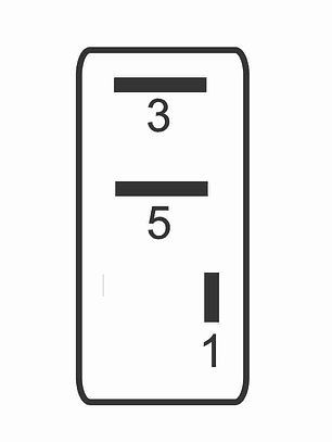Mini relé aux 12V 20A, 3 terminales sin soporte Kia/Hyndai   8105