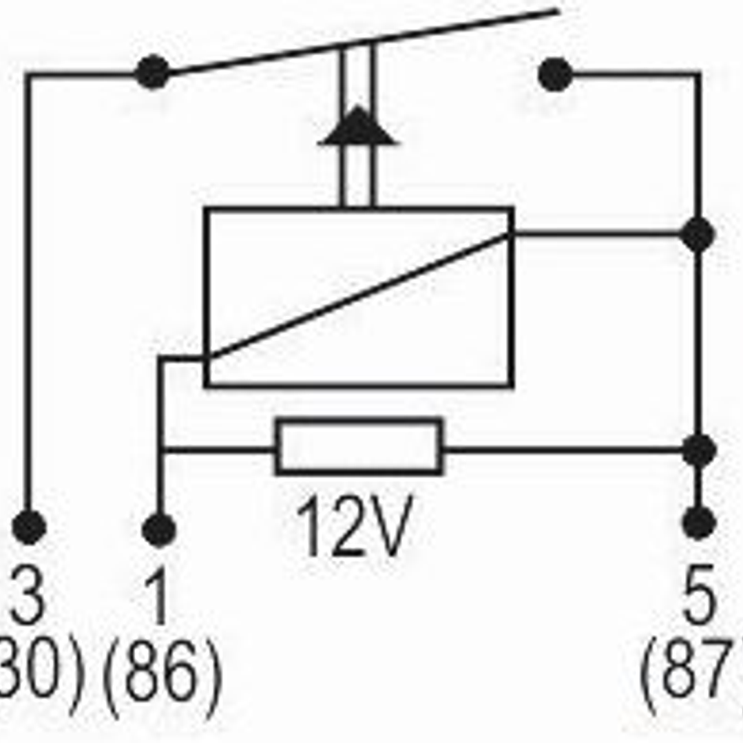 Mini relé aux 12V 20A, 3 terminales sin soporte Kia/Hyndai   8105 3