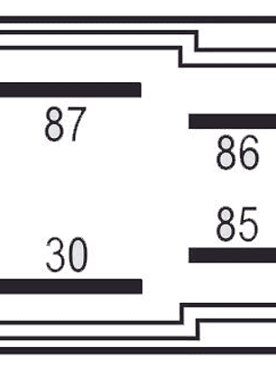 Relé aux 12V 4 terminales sin soporte TOYOTA  8113