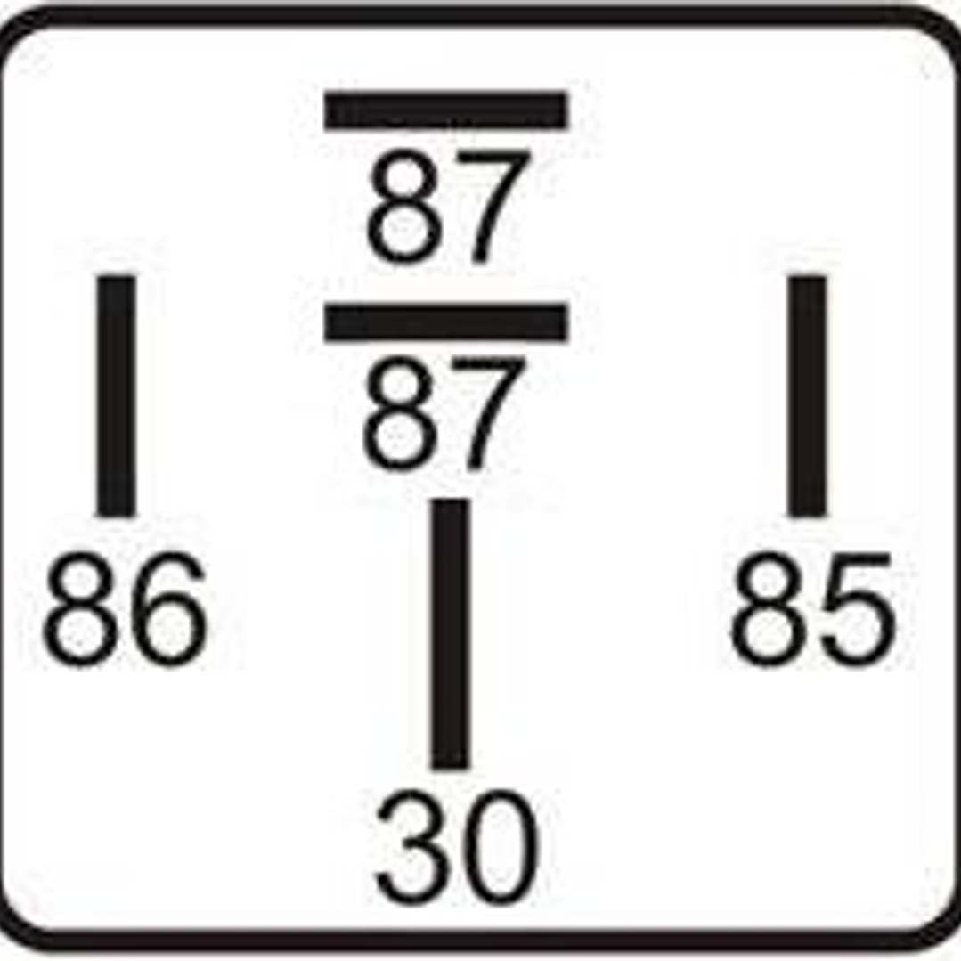 Réle doble de aire acondicionado 12V N.A,  2x30A, 5 terminales  8118 2