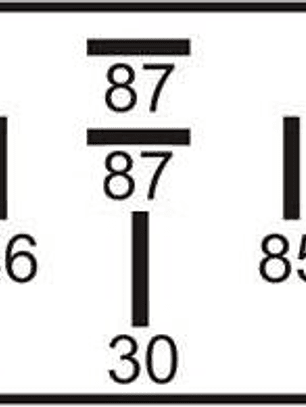 Réle doble de aire acondicionado 12V N.A,  2x30A, 5 terminales  8118