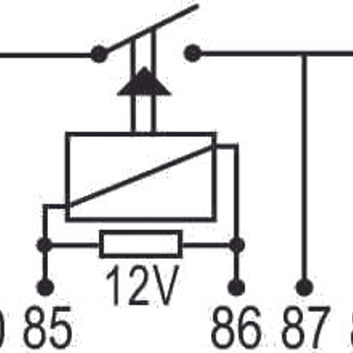 Réle doble de aire acondicionado 12V N.A,  2x30A, 5 terminales  8118 3
