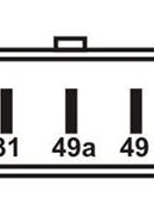 Relé intermitente 12V, 3 terminales. Motocicletas   1123