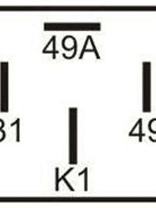 Relé intermitente 12V 120W,  4 terminales para ampolletas halogenas y led   1115